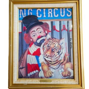 Red Skelton "Hold That Tiger" clown numbered 890/5000 limited signed print rare